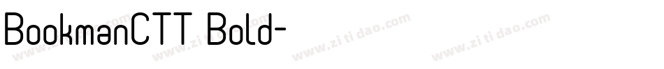 BookmanCTT Bold字体转换